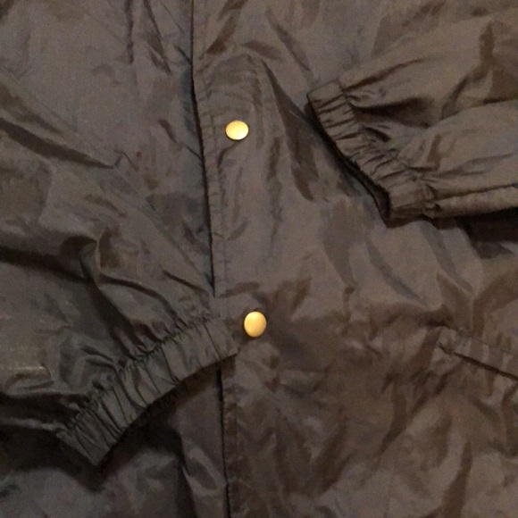 GO PAC black rain jacket/ windbreaker / backpack!  EUC! - Picture 5 of 12